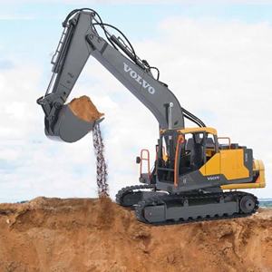 ماشین کنترلی بیل مکانیکی شارژی سه کاره مقیاس 1:16 دبل ای مدل Excavator Volv Double EE 568-003_اسباب بازی